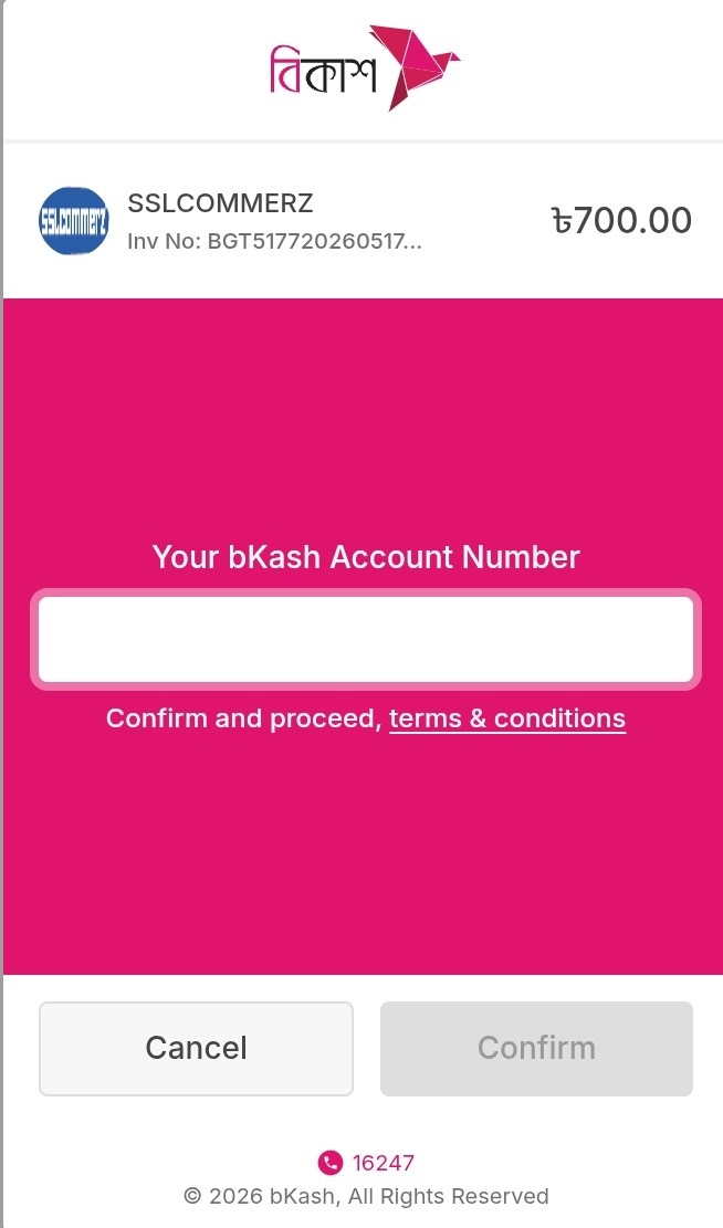 bKash number